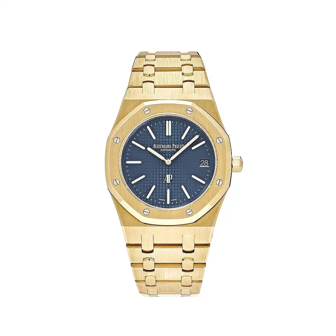 Audemars Piguet Royal Oak 15202BA.OO.1240BA.01 ‘Jumbo’ Extra Thin Yellow Gold Blue Dial