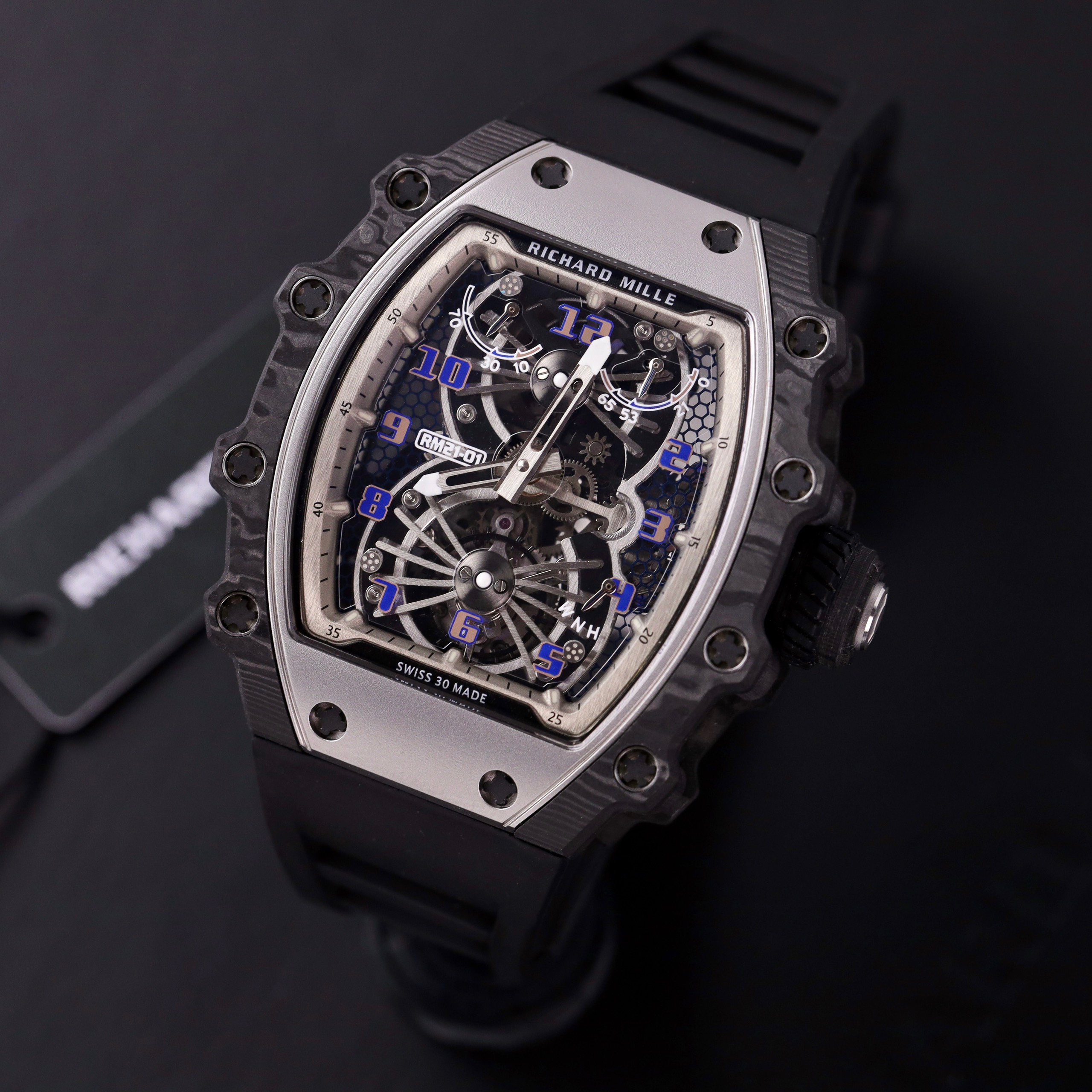 Richard Mille Watch RM21-01 Tourbillon Best Quality 43.7x50mm - Image 3