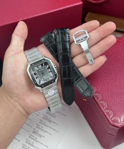 Cartier Santos Best Replica Watch WSSA0037 Gray Dial BV Factory 39.8mm