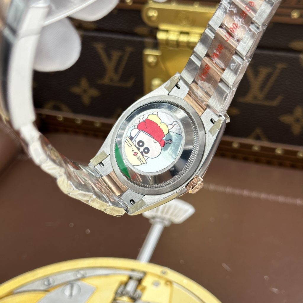  Đồng Hồ Rolex DateJust Chế Tác Cao Cấp Mặt Số Màu Nâu Dây Oyster Nhà Máy AR 36mm 