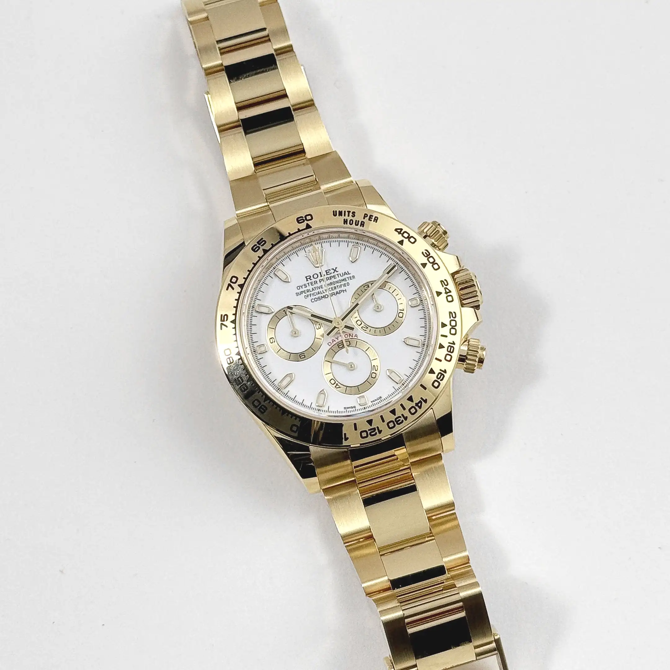 Rolex Daytona 116508 Yellow Gold White Dial - Image 3