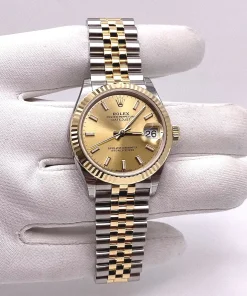 Alternative view of Rolex Datejust 31 278273 ‘Ladies’ Yellow Gold Stainless Steel Champagne Dial