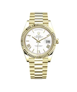 Rolex Day-Date 40 228238 Yellow Gold White Dial