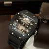 Replica Richard Mille Watch RM001 Tourbillon Black Ceramic 42mm