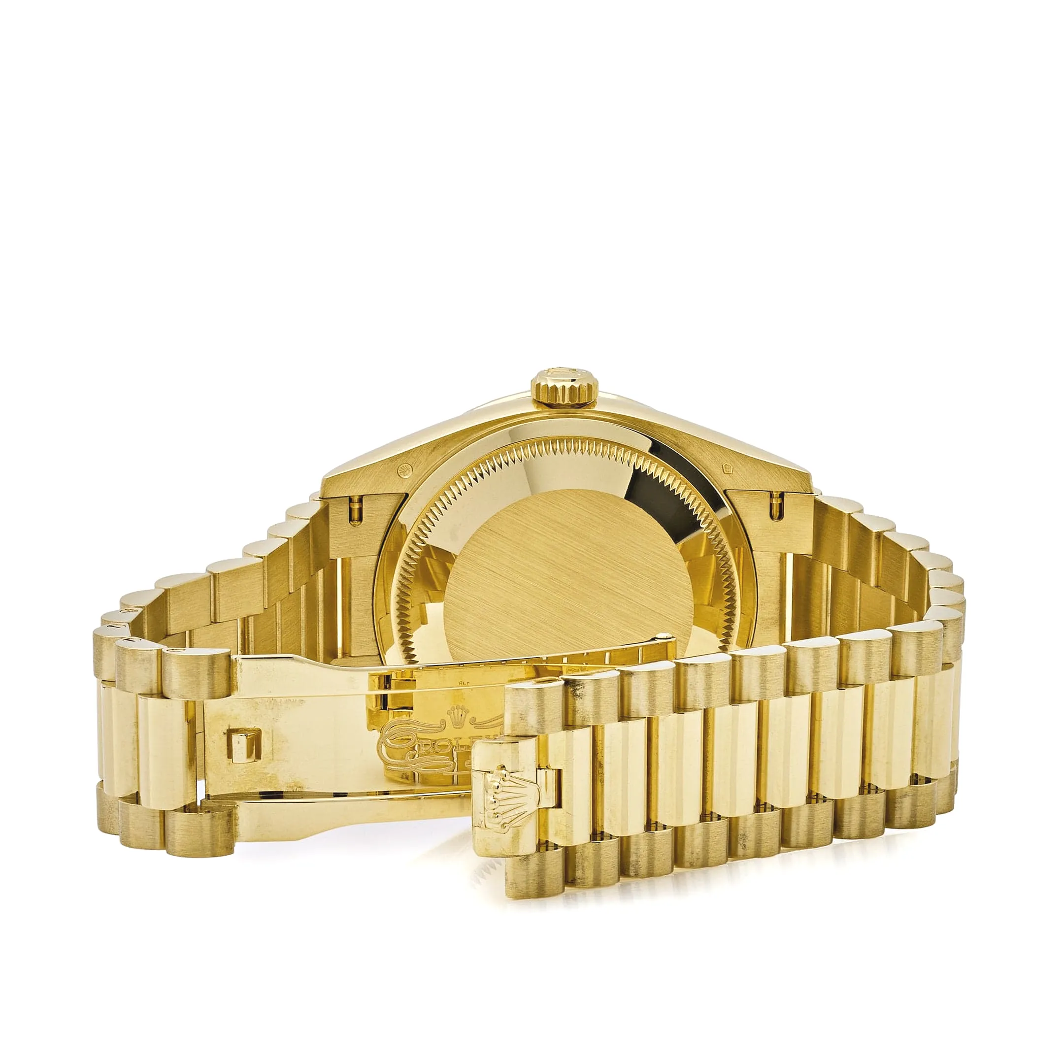 Rolex Day-Date 36 128348RBR Yellow Gold Diamond Bezel Turquoise Diamond Dial - Image 6