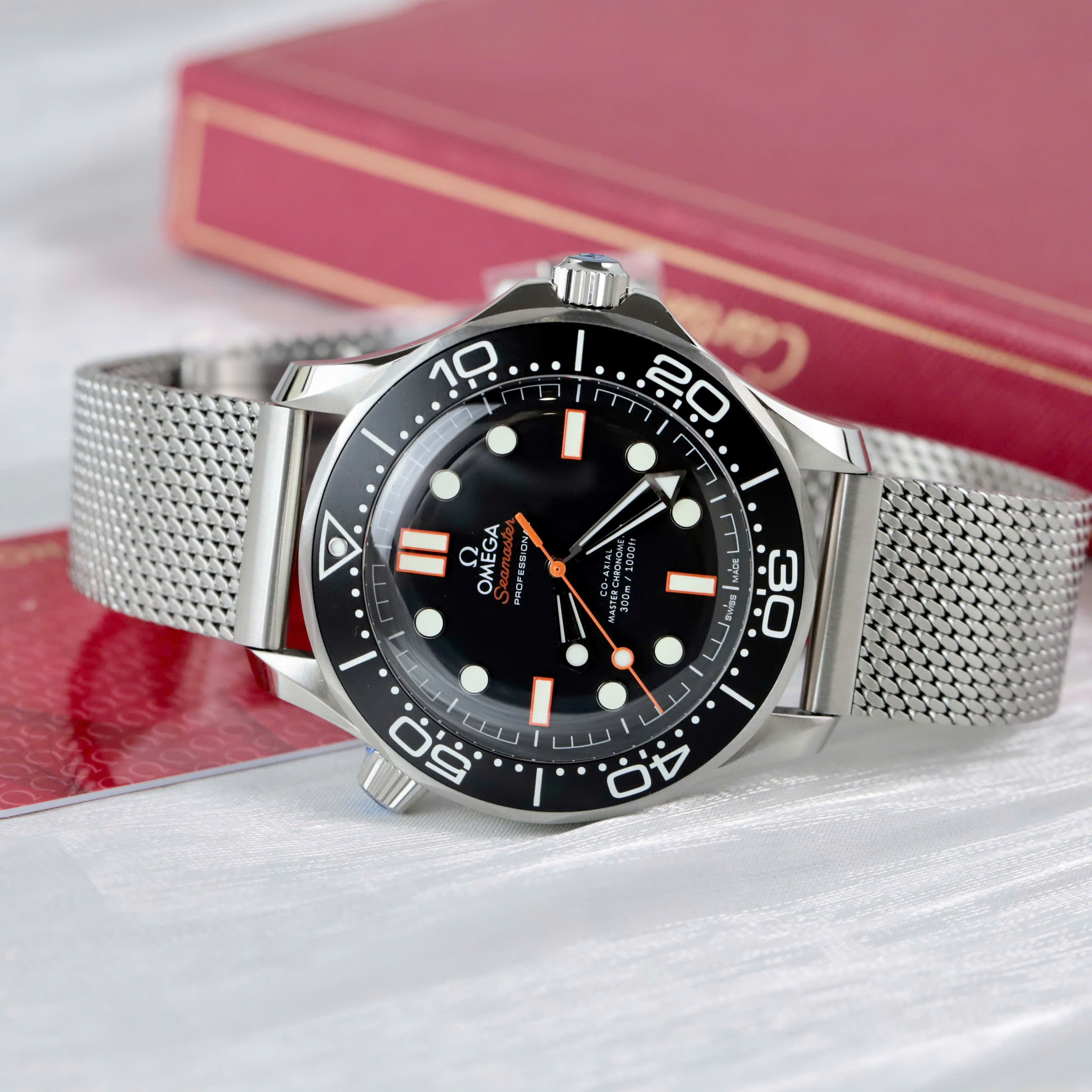 Omega Seamaster Replica 11 Diver 300M Orange Rubber Strap Factory VS 42mm - Image 6