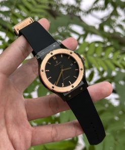 Hublot Classic Fusion Ceramic Demi Rose Replica Watch JJZ 42mm