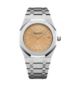 Audemars Piguet Royal Oak 15202BC.OO.1240BC.01 ‘Jumbo’ Extra-Thin White Gold Salmon Dial