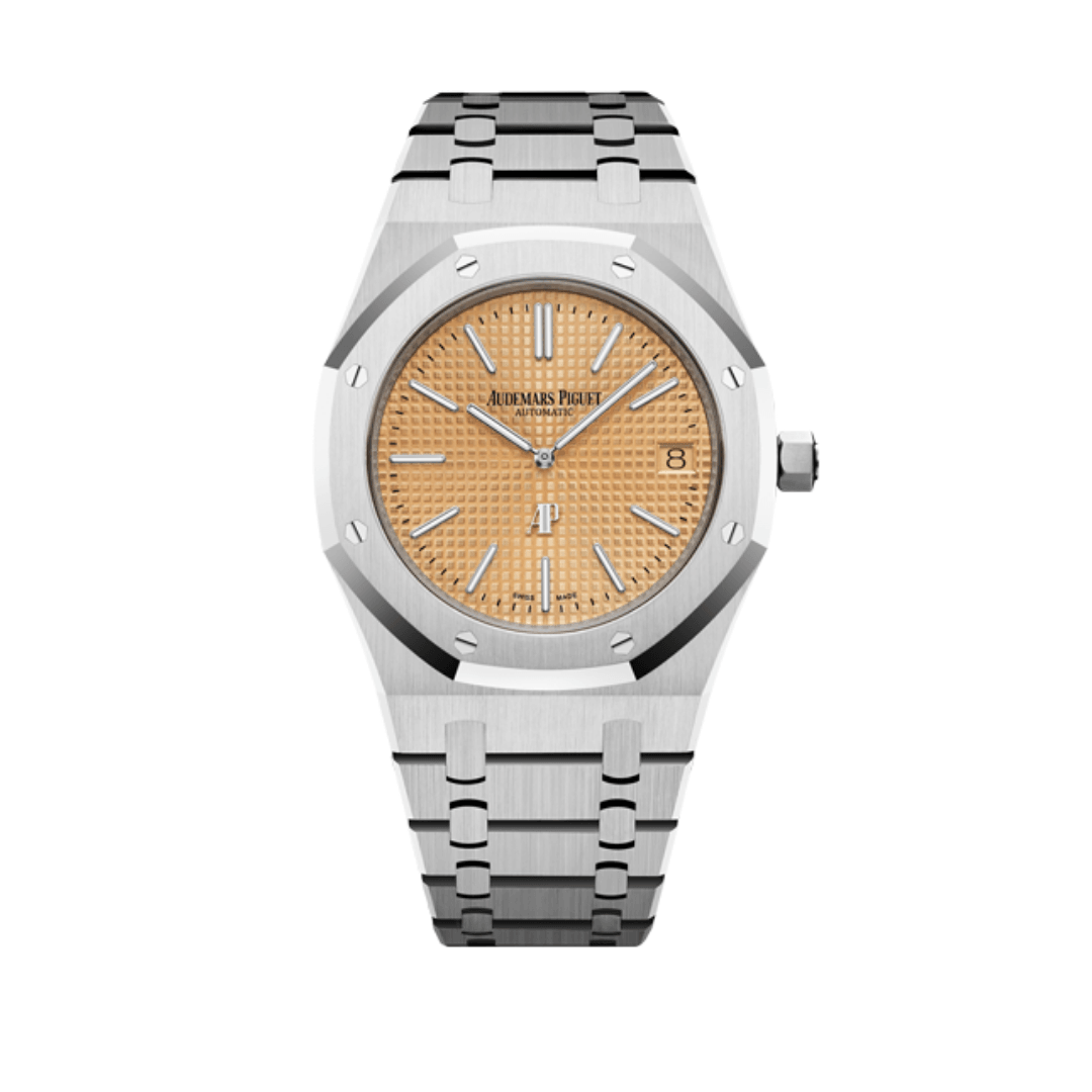 Audemars Piguet Royal Oak 15202BC.OO.1240BC.01 ‘Jumbo’ Extra-Thin White Gold Salmon Dial