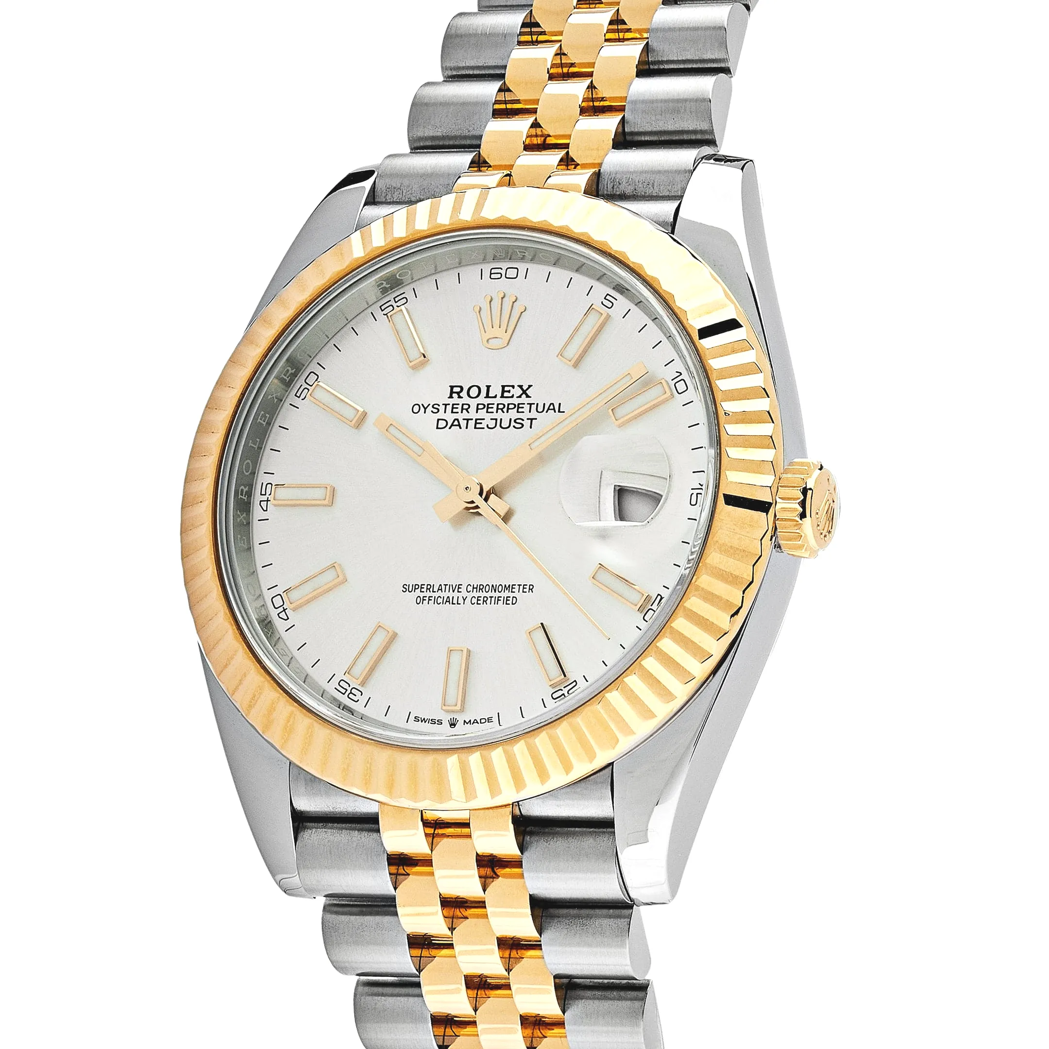 Rolex Datejust 41 126333 Yellow Gold Stainless Steel Silver Dial - Image 2
