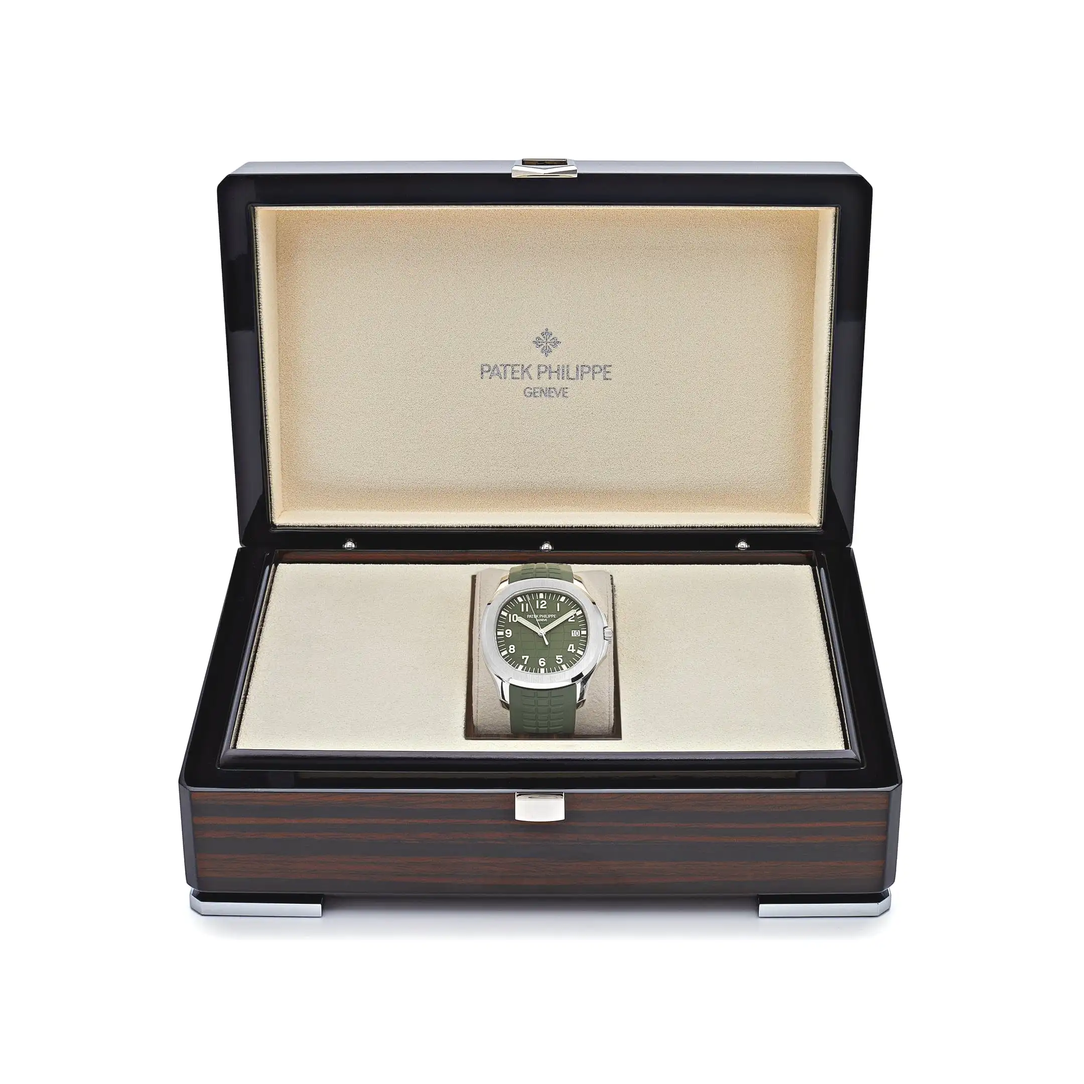 Patek Philippe Aquanaut 5168G-010 ‘Jumbo’ White Gold Khaki Green - Image 6