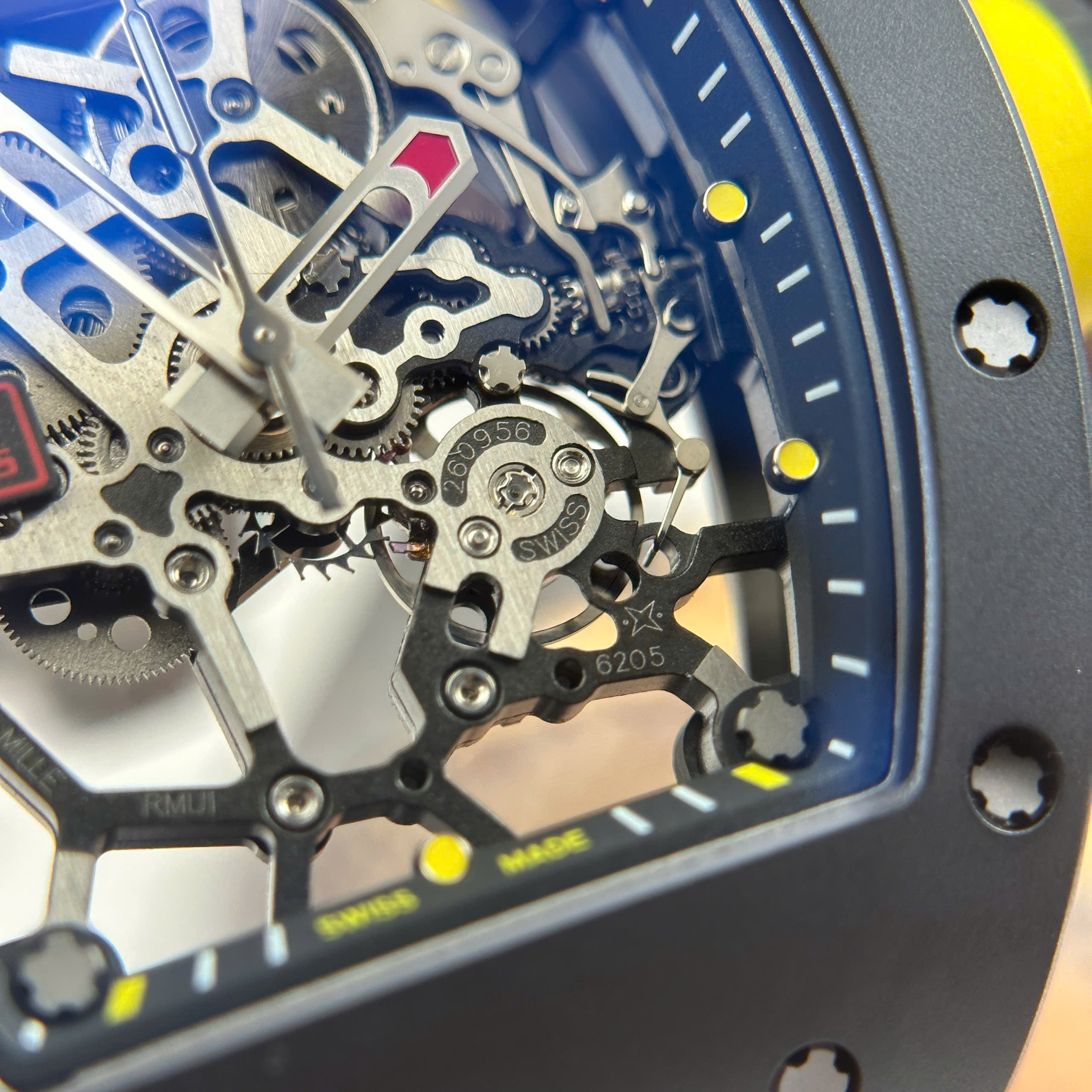 Richard Mille RM035 Americas Toro Crafting Black Ceramic Rubber Strap ZF Factory 40mm - Image 6