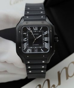 Cartier Santos de Cartier Replica Watch 11 Black Rubber Strap BV Factory 39.8mm