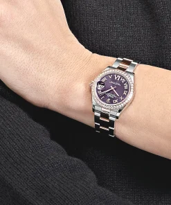 Alternative view of Rolex Datejust 31 278381RBR ‘Ladies’ Stainless Steel Rose Gold Aubergine Purple Dial Diamond Bezel Oyster