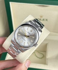 Rolex Oyster Perpetual 124300 Dial Silver Replica Watches Clean Factory 41mm