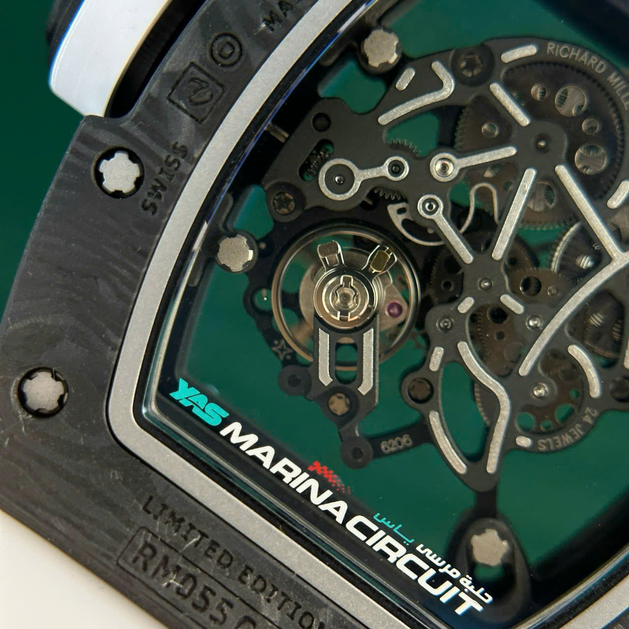 Richard Mille Carbon Crafting NTPT RM055 White Rubber Strap Factory ZF 49.9×42.7mm - Image 14