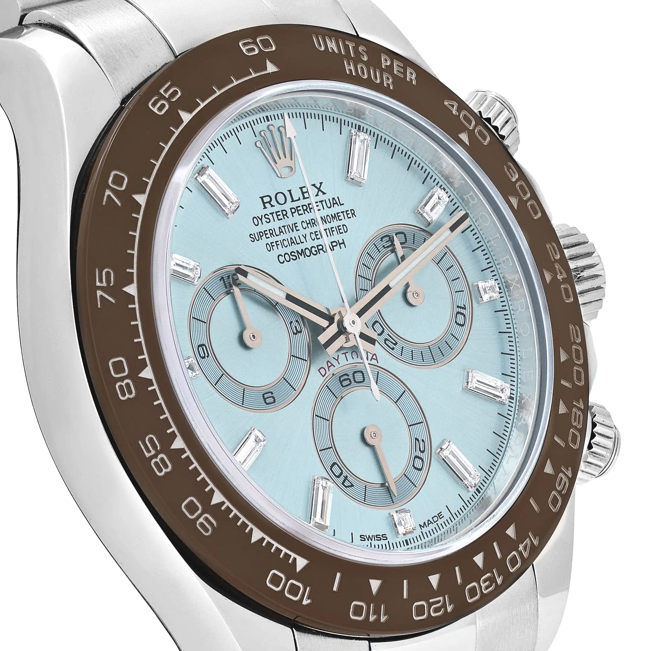 Rolex Daytona 116506 Platinum Ice Blue Baguette Diamond Dial 40mm - Image 4