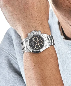 Alternative view of Rolex Daytona 16520 Stainless Steel Black Patrizzi Dial Zenith