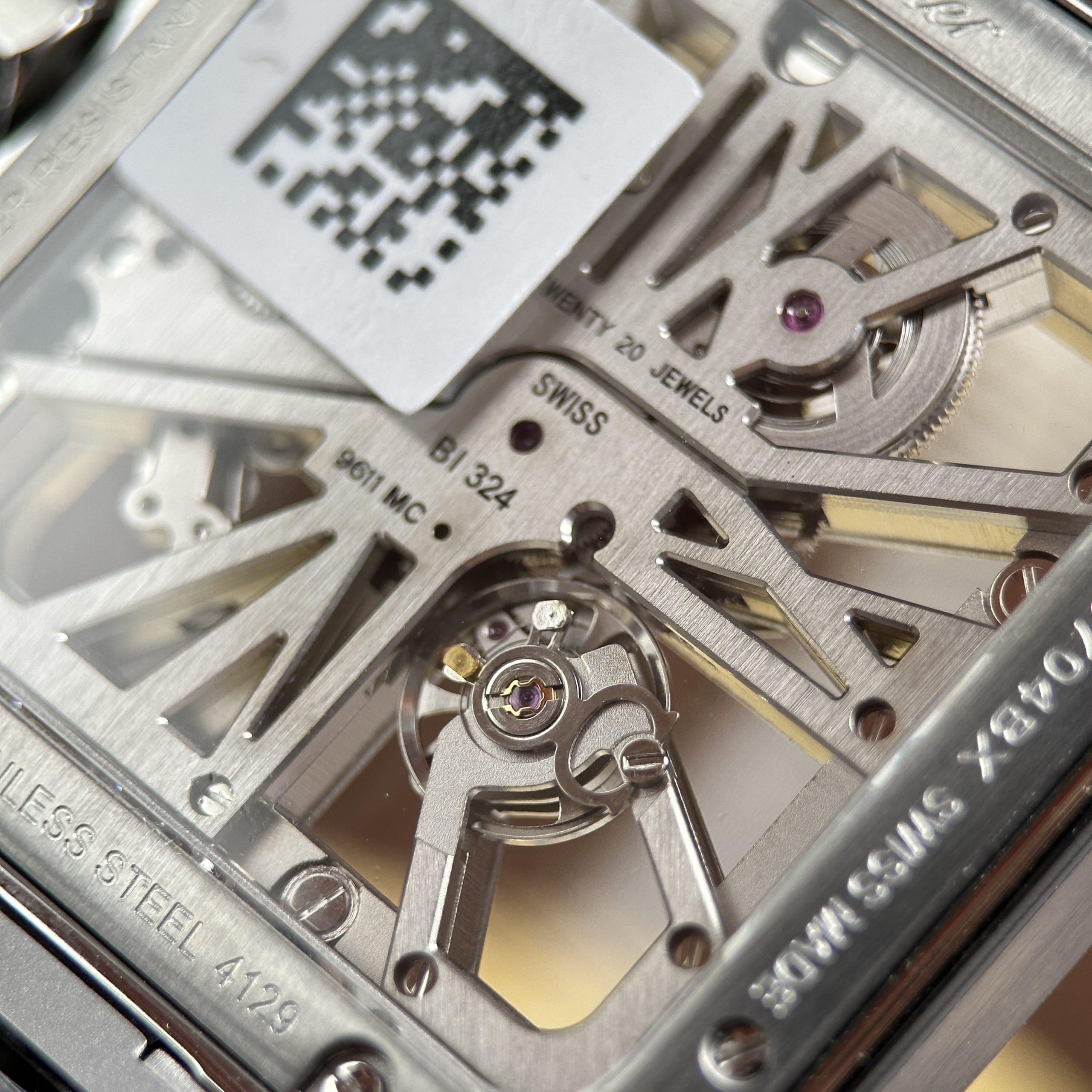 Cartier Santos de Cartier Skeleton Rep 11 Watch Demi Green Dial Factory MLF 39.8mm - Image 13