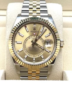 Alternative view of Rolex Sky-Dweller 326933 Stainless Steel Yellow Gold 42mm