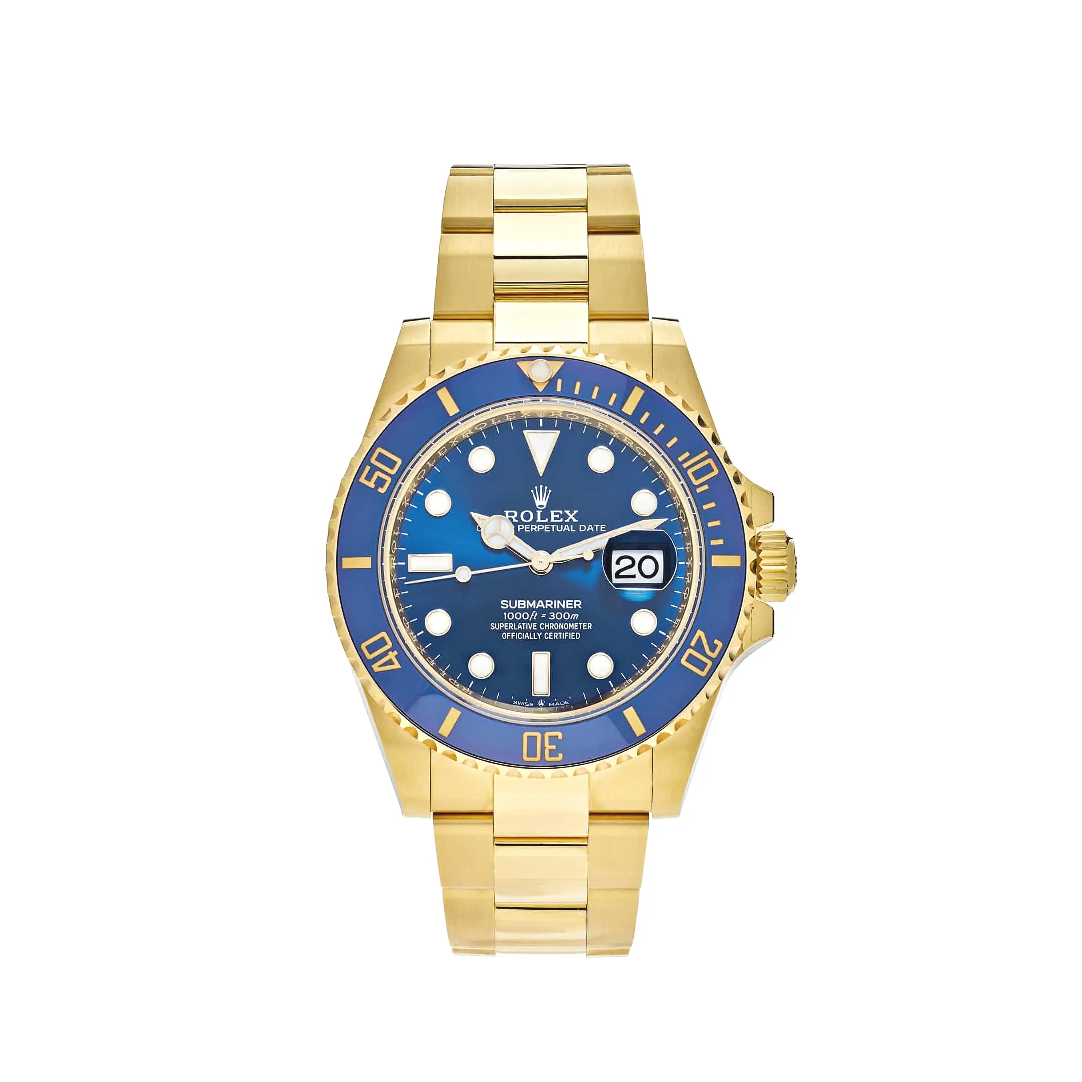 Rolex Submariner Date 126618LB Yellow Gold Blue Dial 41mm