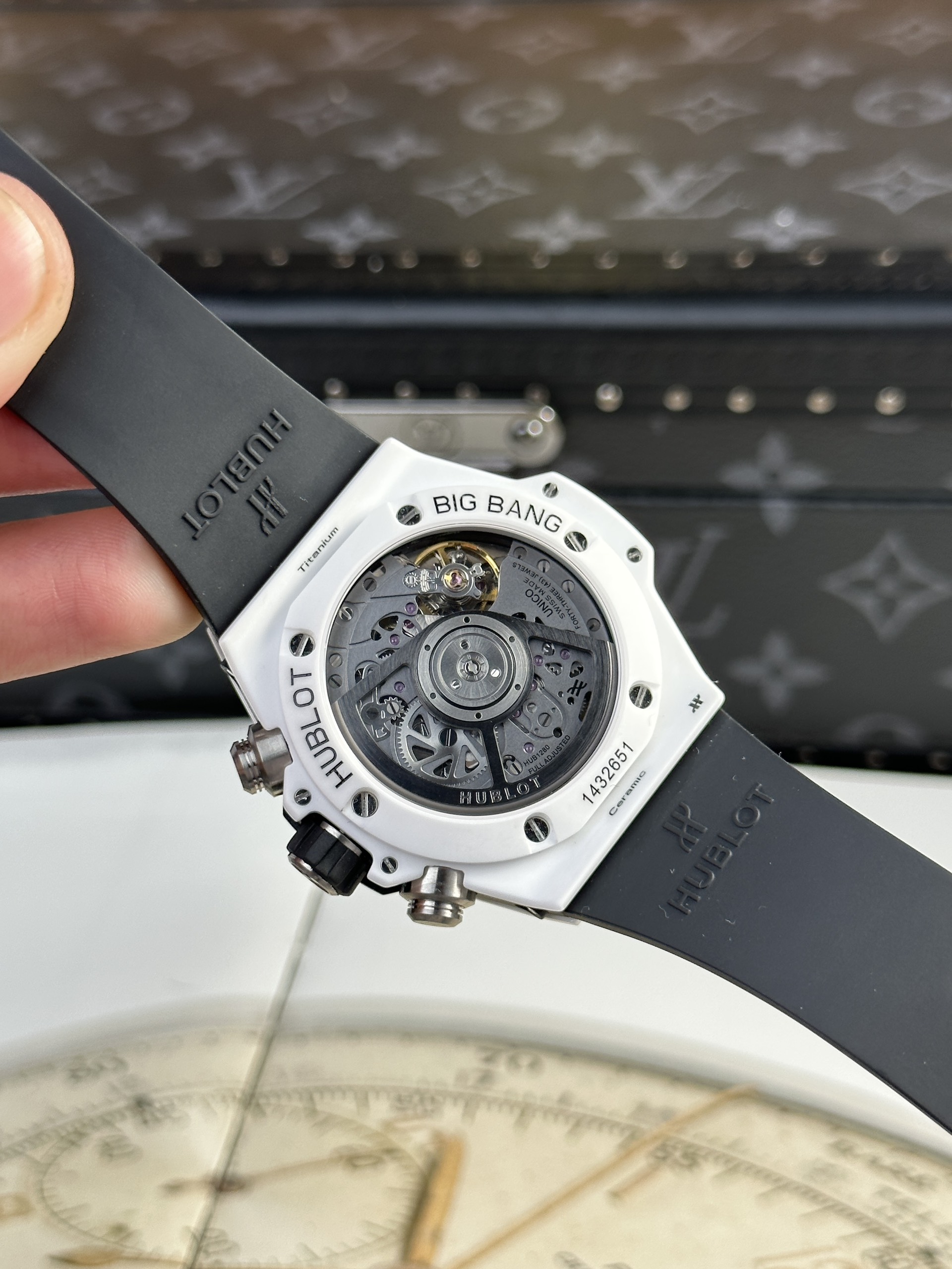 Hublot Big Bang Unico White Ceramic Replica Watch BBF Factory 44mm - Image 9