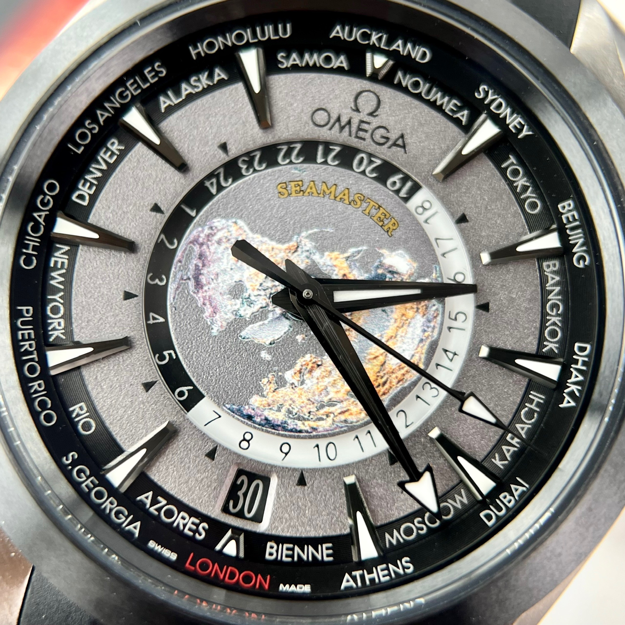 Omega Seamaster Aqua Terra Worldtimer Replica 11 Watch Rubber Strap 43mm - Image 4