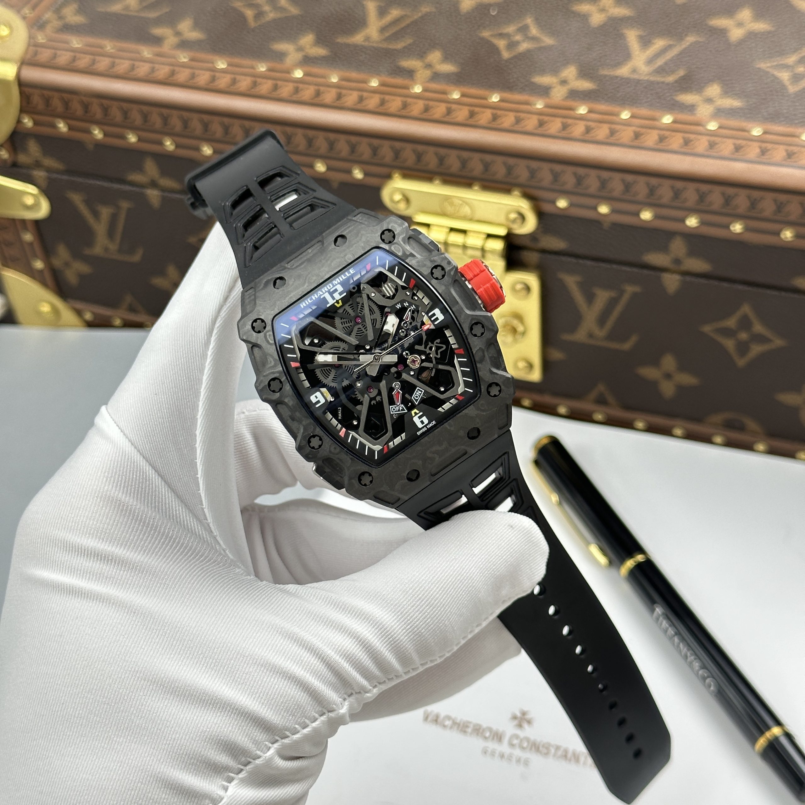 Richard Mille Replica 11 RM 35-03 Rafael Nadal Carbon TPT Case Black 43.2x50mm - Image 2
