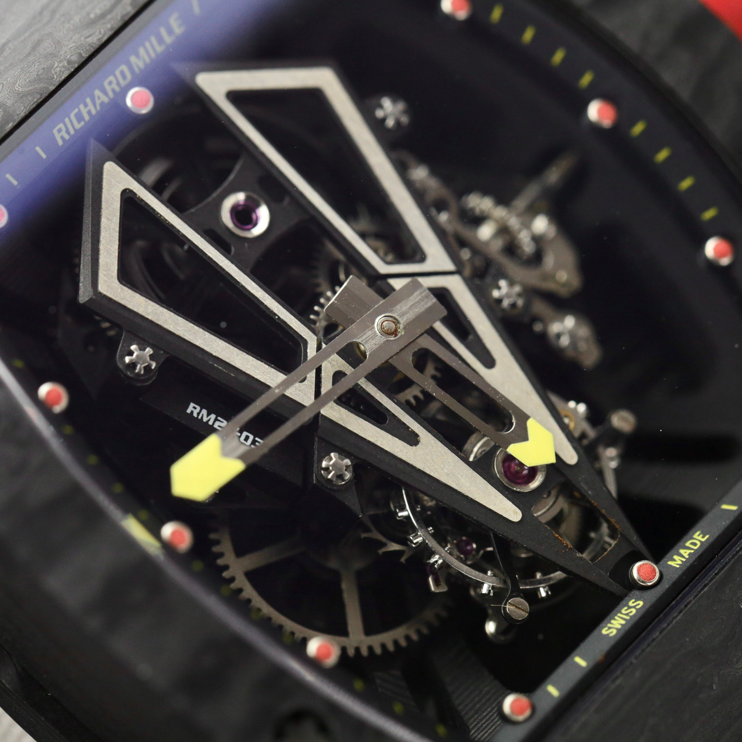 Richard Mille Best Replica Watch RM27-03 Tourbillon Carbon Nylon Strap 42 Grams 44mm - Image 7