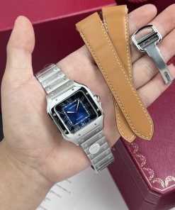 Cartier Best Replica Watch Santos WSSA0030 Blue Dial BV Factory 39.8mm