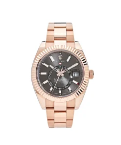 Rolex Sky-Dweller 336935 Rose Gold Rhodium Slate Grey Dial 42mm
