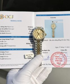 Rolex DateJust Custom Moissanite Diamonds Bezel Rep Watch 31mm