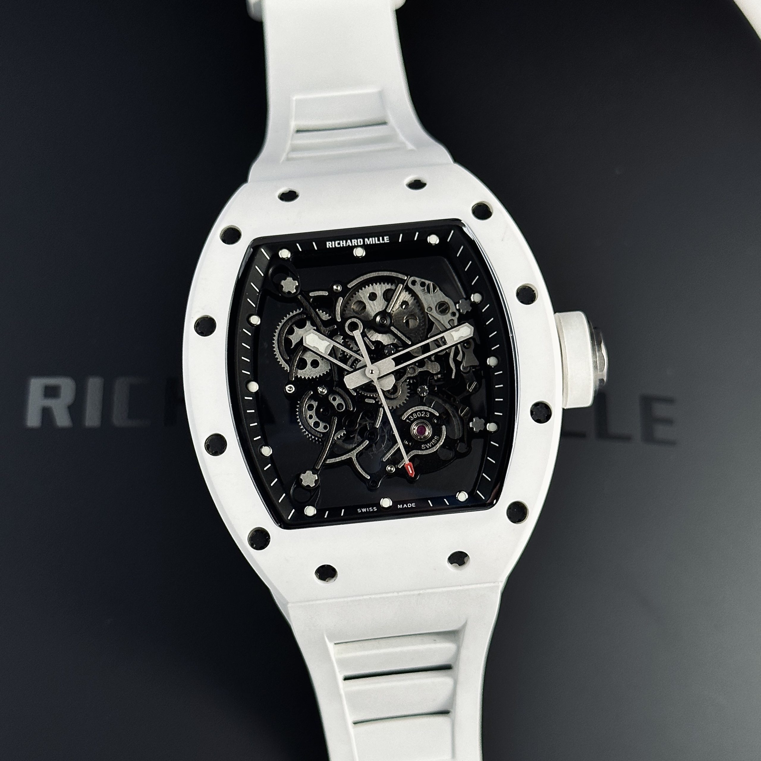 Replica Richard Mille Watch RM055 Ceramic Bubba Watson BBR Factory 45mm