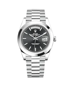Rolex Day-Date 40 228206 Platinum Black Dial