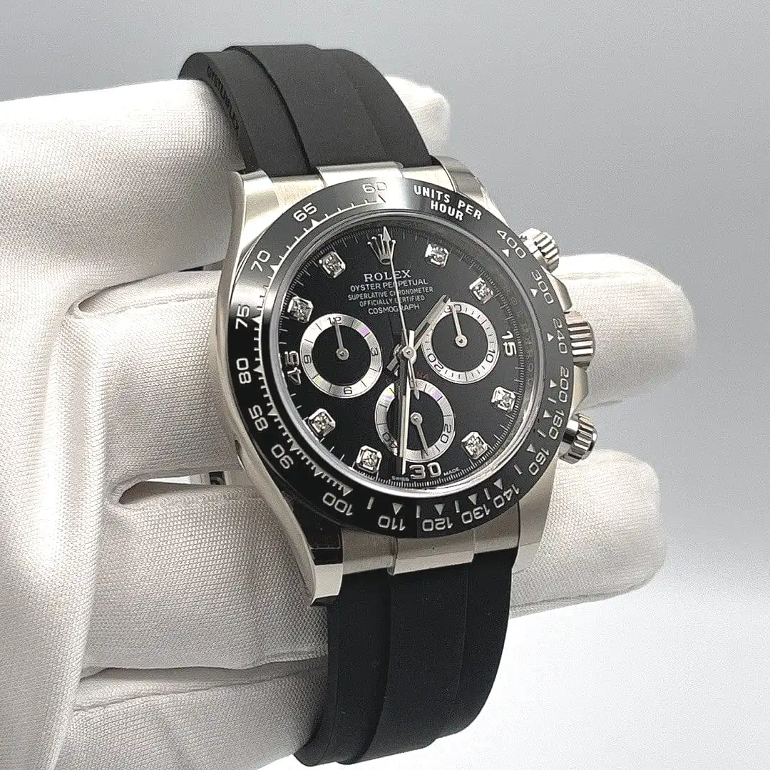 Rolex Daytona 116519LN White Gold Black Diamond Dial 40mm - Image 3