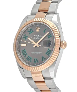 Alternative view of Rolex Datejust 41 126331 ‘Wimbledon’ Rose Gold Stainless Steel