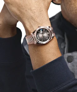 Alternative view of Rolex Day-Date 40 228235 Rose Gold Slate Ombre Dial