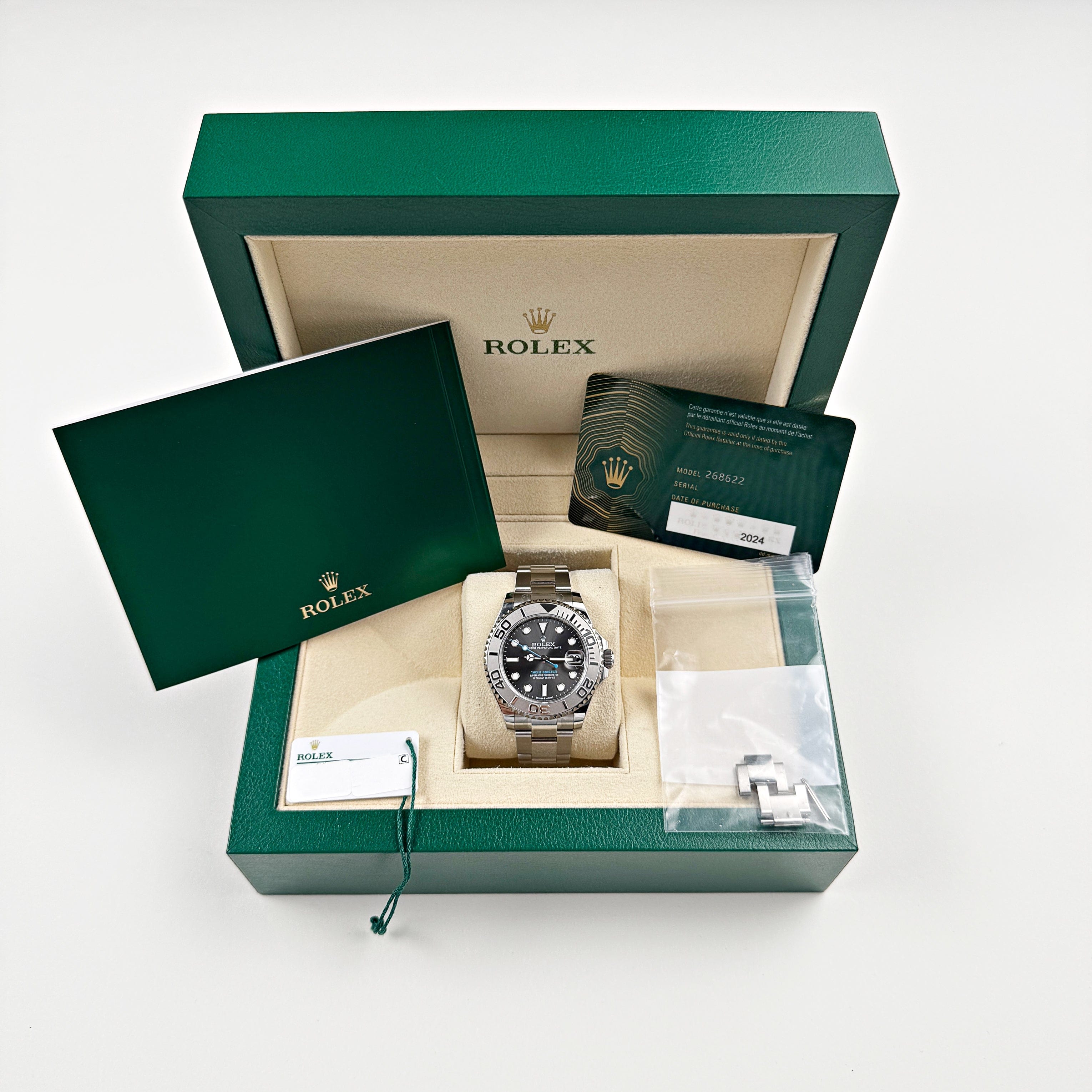 Rolex Yacht-Master 37 268622 Stainless Steel/Platinum Rhodium Dial - Image 11