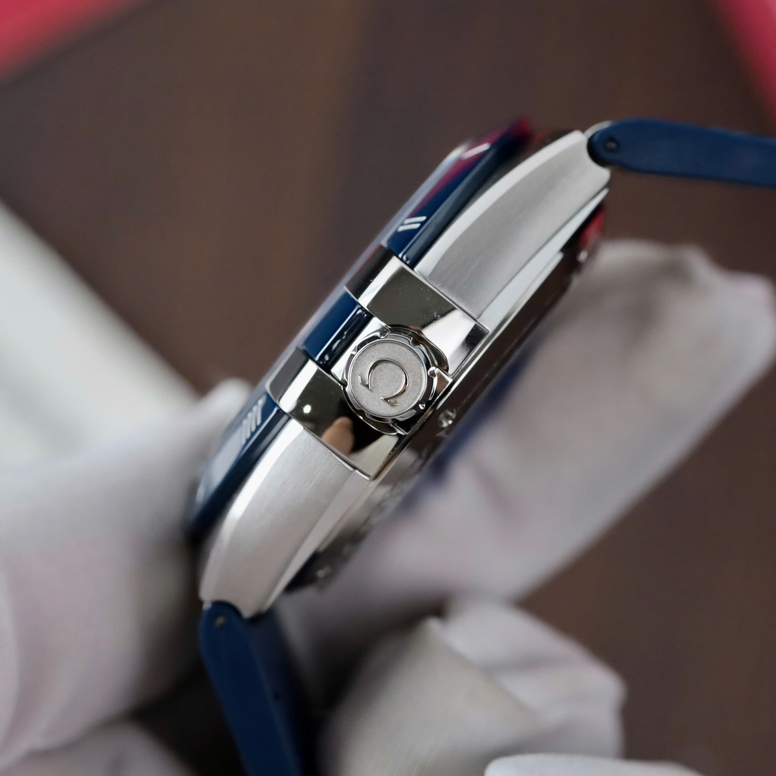 Omega Constellation Men’s Replica 11 with Blue Leather Strap VS Factory 41mm - Image 7